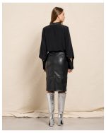 SKIRT ECO LEATHER PENCIL - Image 6