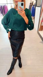 SKIRT ECO LEATHER PENCIL - Image 4
