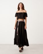 BOHO LINEN MAXI SKIRT - Image 3