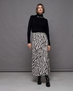 KNITTED SKIRT PRINTED - Image 2