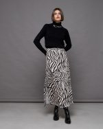 KNITTED SKIRT PRINTED - Image 4