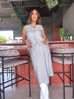 MIDI WRAP SKIRT STRIPED - Image 7