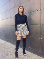 MINI PIED DE POULE SKIRT