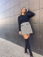 MINI PIED DE POULE SKIRT - Image 2