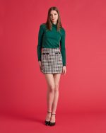 MINI PIED DE POULE SKIRT - Image 7