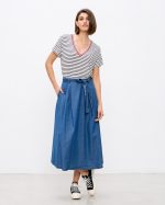 MIDI JEAN SKIRT
