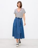 MIDI JEAN SKIRT - Image 2