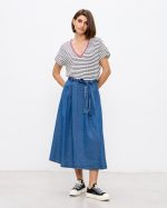 MIDI JEAN SKIRT - Image 4