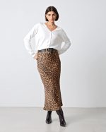 SKIRT LONG ANIMAL PRINT