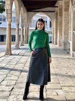 MIDI SKIRT ECO LEATHER