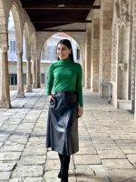 MIDI SKIRT ECO LEATHER - Image 2