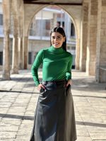 MIDI SKIRT ECO LEATHER - Image 3