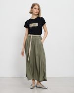 MIDI SKIRT SPLIT OFF LEG - Image 10