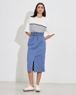 DENIM MIDI SKIRT - Image 2