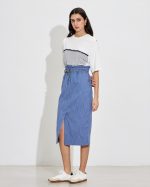 DENIM MIDI SKIRT - Image 3