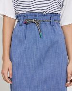 DENIM MIDI SKIRT - Image 4