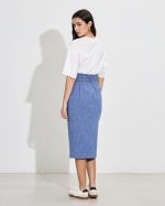 DENIM MIDI SKIRT - Image 5