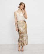 MIDI SKIRT SATIN ANIMAL PRINT - Image 3
