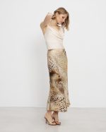 MIDI SKIRT SATIN ANIMAL PRINT - Image 5