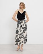 MIDI SKIRT FLORAL PRINT