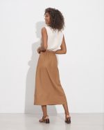 MIDI SKIRT LINEN - Image 10