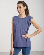 BLOUSE WITH SHOULDER PADS - Image 11