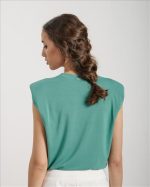 BLOUSE WITH SHOULDER PADS - Image 19