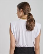 BLOUSE WITH SHOULDER PADS - Image 22
