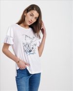 BLOUSE PRINTED WITH VOLAN SLEEVE - Image 9