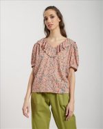 BLOUSE WITH VOLAN - Image 2