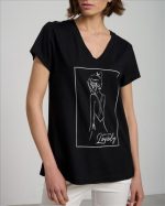 V NECK BLOUSE PRINTED - Image 2
