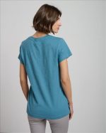 V NECK BLOUSE PRINTED - Image 7