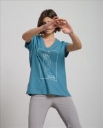 V NECK BLOUSE PRINTED - Image 9