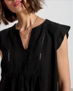 BLOUSE LINEN WITH CUTWORK - Image 2