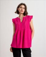 BLOUSE LINEN WITH CUTWORK - Image 9