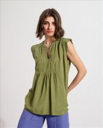 BLOUSE LINEN WITH CUTWORK - Image 18