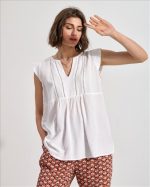 BLOUSE LINEN WITH CUTWORK - Image 20