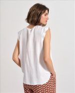 BLOUSE LINEN WITH CUTWORK - Image 21