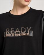 BLOUSE ECO LEATHER SLEEVE - Image 4