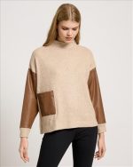 KNITTED ECO LEATHER POCKET - Image 7