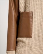 KNITTED ECO LEATHER POCKET - Image 9
