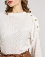 KNIT RIBBED BUTTONS - Image 4