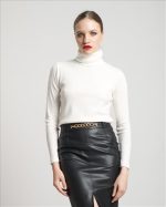 BLOUSE HIGH NECK RIBBED - Image 7
