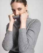 BLOUSE HIGH NECK RIBBED - Image 10
