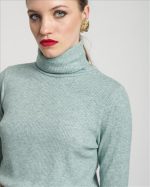 BLOUSE HIGH NECK RIBBED - Image 14