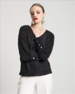 KNITTED V NECK SWEATER