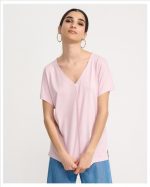 BLOUSE SIMPLE V NECK