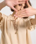 BLOUSE COTTON SHORT SLEEVE - Image 4