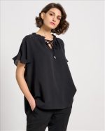 BLOUSE COTTON SHORT SLEEVE - Image 7