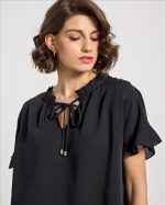 BLOUSE COTTON SHORT SLEEVE - Image 9